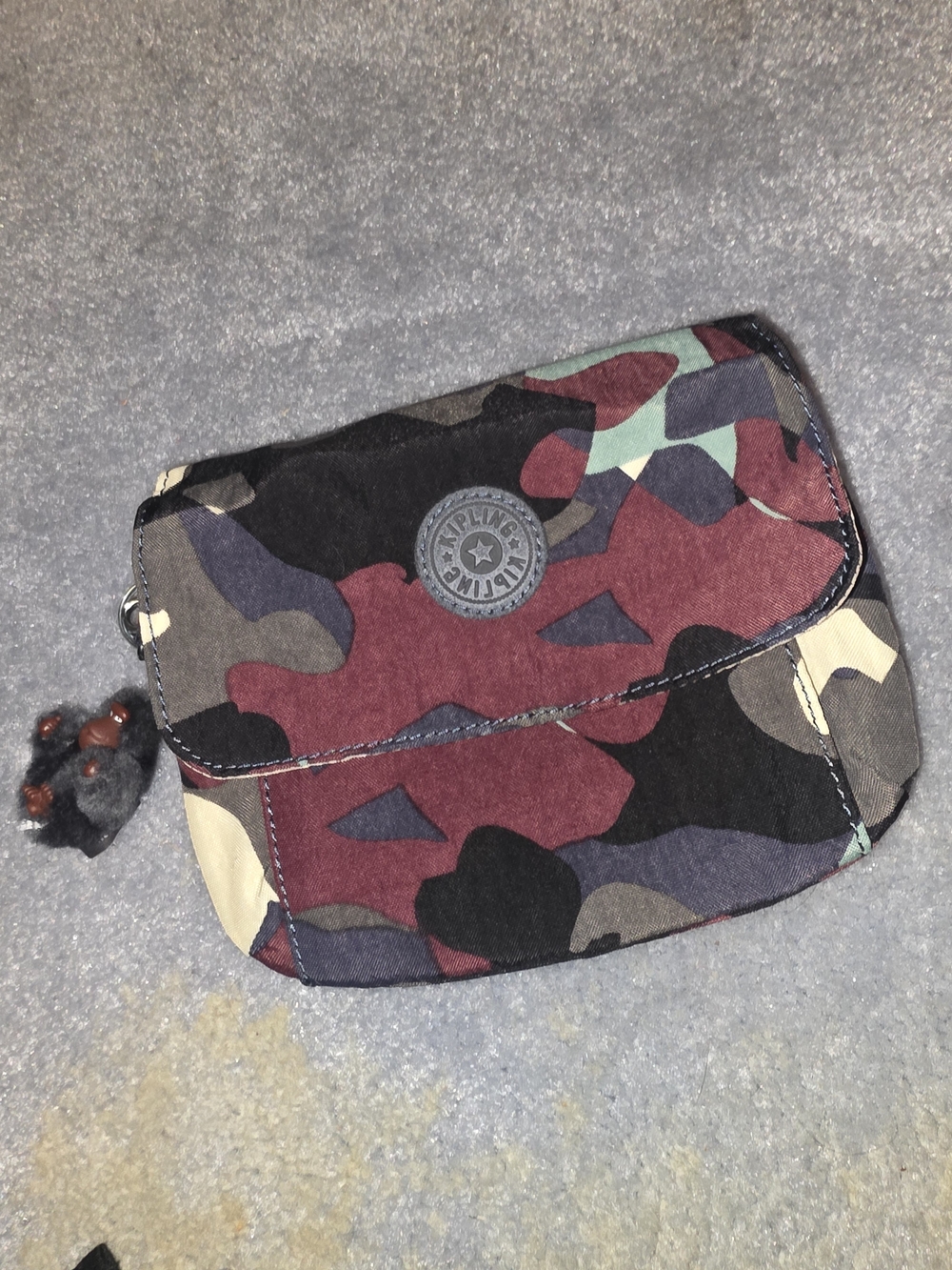 Kipling Men's Multicolor Camo Belt/Crossbody Pouch